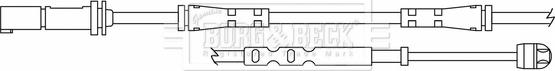Borg & Beck BWL3174 - Сигнализатор, износ тормозных колодок autosila-amz.com