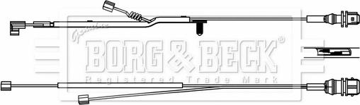 Borg & Beck BWL33085 - Сигнализатор, износ тормозных колодок autosila-amz.com