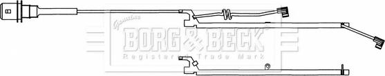Borg & Beck BWL33086 - Сигнализатор, износ тормозных колодок autosila-amz.com