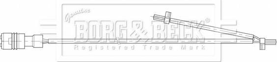 Borg & Beck BWL3204 - Сигнализатор, износ тормозных колодок autosila-amz.com