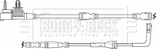 Borg & Beck BWL3214 - Сигнализатор, износ тормозных колодок autosila-amz.com