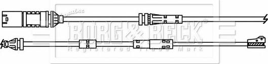 Borg & Beck BWL3216 - Сигнализатор, износ тормозных колодок autosila-amz.com