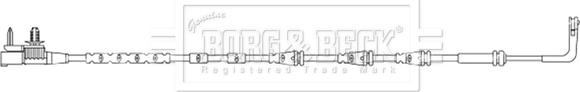 Borg & Beck BWL3226 - Сигнализатор, износ тормозных колодок autosila-amz.com