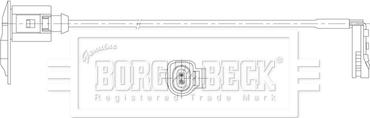 Borg & Beck BWL3222 - Сигнализатор, износ тормозных колодок autosila-amz.com