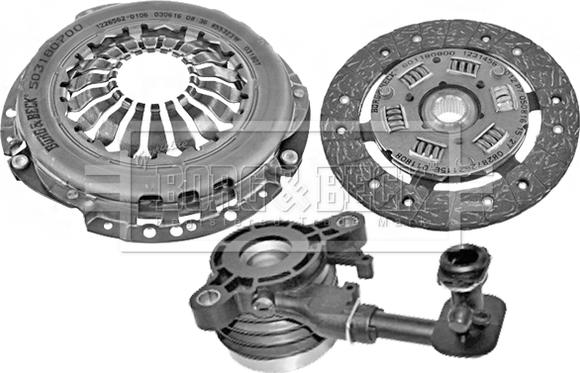 Borg & Beck HKT1196 - Комплект сцепления autosila-amz.com