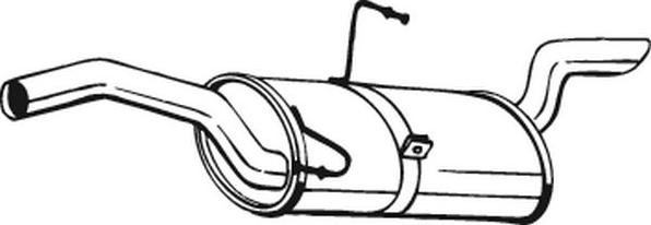 Bosal 190-101 - Глушитель выхлопных газов, конечный autosila-amz.com