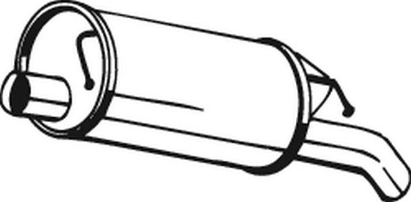 Bosal 105-137 - Глушитель выхлопных газов, конечный autosila-amz.com