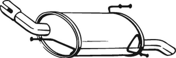 Bosal 185-619 - глушитель задняя часть!\ Opel Corsa 1.2i 16V 00> hatchback autosila-amz.com