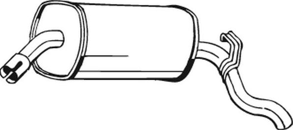 Bosal 185-045 - Глушитель выхлопных газов, конечный autosila-amz.com
