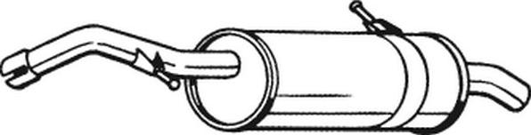 Bosal 190-179 - Глушитель выхлопных газов, конечный autosila-amz.com