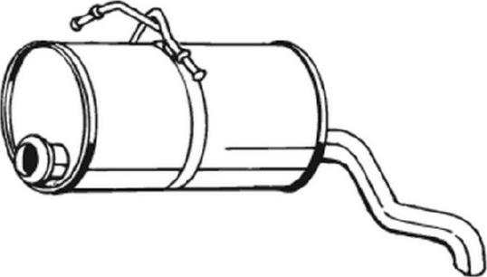 Bosal 135-001 - Глушитель выхлопных газов, конечный autosila-amz.com