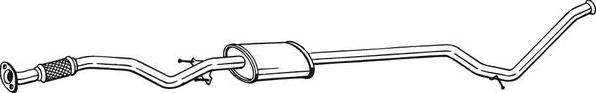 Bosal 291-511 - Средний глушитель выхлопных газов autosila-amz.com