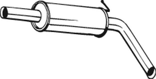 Bosal 220-107 - Средний глушитель выхлопных газов autosila-amz.com