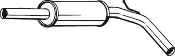 Bosal 227-469 - Средний глушитель выхлопных газов autosila-amz.com