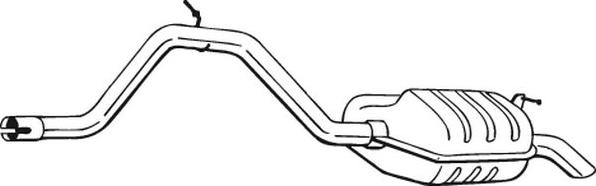 Bosal 281-041 - Глушитель выхлопных газов, конечный autosila-amz.com