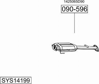 Bosal SYS14199 - Система выпуска ОГ autosila-amz.com