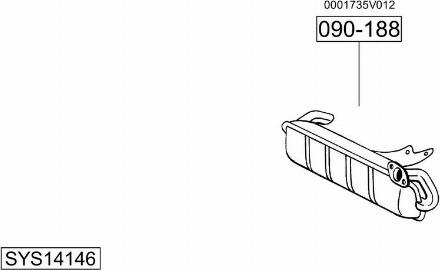 Bosal SYS14146 - Система выпуска ОГ autosila-amz.com