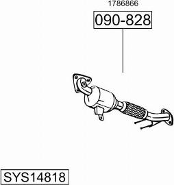 Bosal SYS14818 - Система выпуска ОГ autosila-amz.com