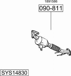 Bosal SYS14830 - Система выпуска ОГ autosila-amz.com