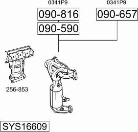 Bosal SYS16609 - Система выпуска ОГ autosila-amz.com