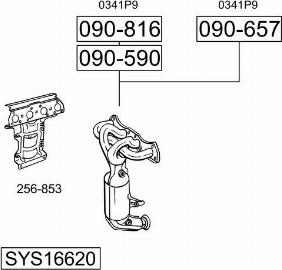 Bosal SYS16620 - Система выпуска ОГ autosila-amz.com