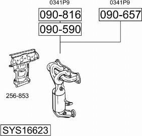 Bosal SYS16623 - Система выпуска ОГ autosila-amz.com