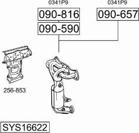 Bosal SYS16622 - Система выпуска ОГ autosila-amz.com