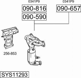Bosal SYS11293 - Система выпуска ОГ autosila-amz.com