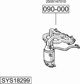 Bosal SYS18299 - Система выпуска ОГ autosila-amz.com