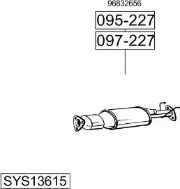 Bosal SYS13615 - Система выпуска ОГ autosila-amz.com