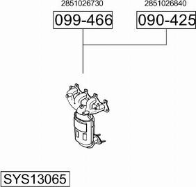 Bosal SYS13065 - Система выпуска ОГ autosila-amz.com