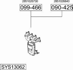 Bosal SYS13062 - Система выпуска ОГ autosila-amz.com