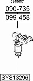 Bosal SYS13296 - Система выпуска ОГ autosila-amz.com