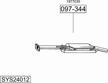 Bosal SYS24012 - Система выпуска ОГ autosila-amz.com