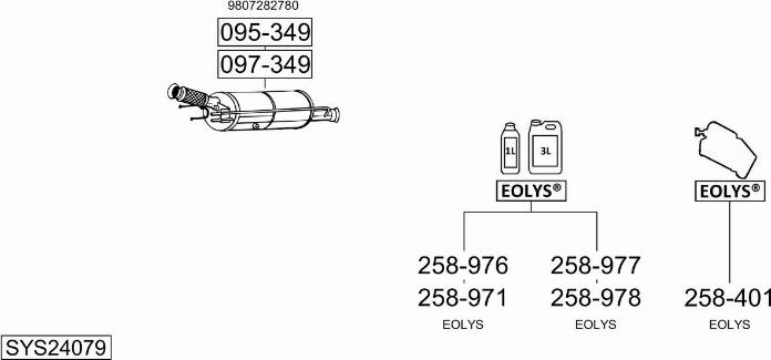 Bosal SYS24079 - Система выпуска ОГ autosila-amz.com