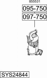 Bosal SYS24844 - Система выпуска ОГ autosila-amz.com