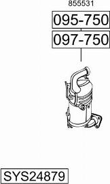 Bosal SYS24879 - Система выпуска ОГ autosila-amz.com