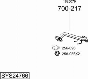 Bosal SYS24766 - Система выпуска ОГ autosila-amz.com