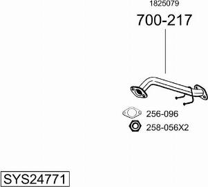 Bosal SYS24771 - Система выпуска ОГ autosila-amz.com