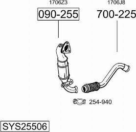 Bosal SYS25506 - Система выпуска ОГ autosila-amz.com
