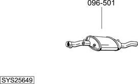 Bosal SYS25649 - Система выпуска ОГ autosila-amz.com