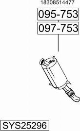 Bosal SYS25296 - Система выпуска ОГ autosila-amz.com