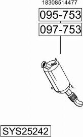 Bosal SYS25242 - Система выпуска ОГ autosila-amz.com