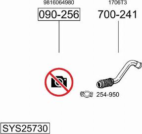 Bosal SYS25730 - Система выпуска ОГ autosila-amz.com