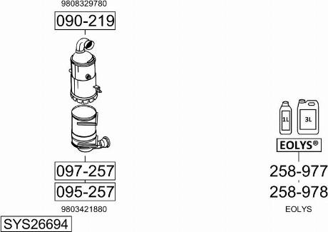 Bosal SYS26694 - Система выпуска ОГ autosila-amz.com