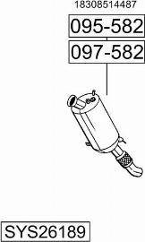 Bosal SYS26189 - Система выпуска ОГ autosila-amz.com