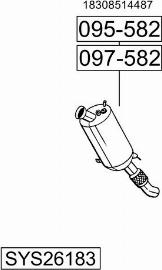 Bosal SYS26183 - Система выпуска ОГ autosila-amz.com