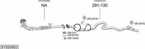 Bosal SYS20923 - Система выпуска ОГ autosila-amz.com