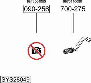 Bosal SYS28049 - Система выпуска ОГ autosila-amz.com