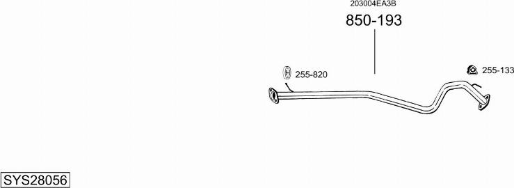 Bosal SYS28056 - Система выпуска ОГ autosila-amz.com